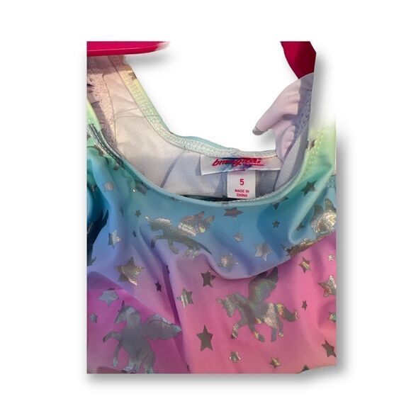 Bmagical by Btween Unicorn Sunhat One Piece Swimsuit Size 5 NWT - Picture 5 of 5
